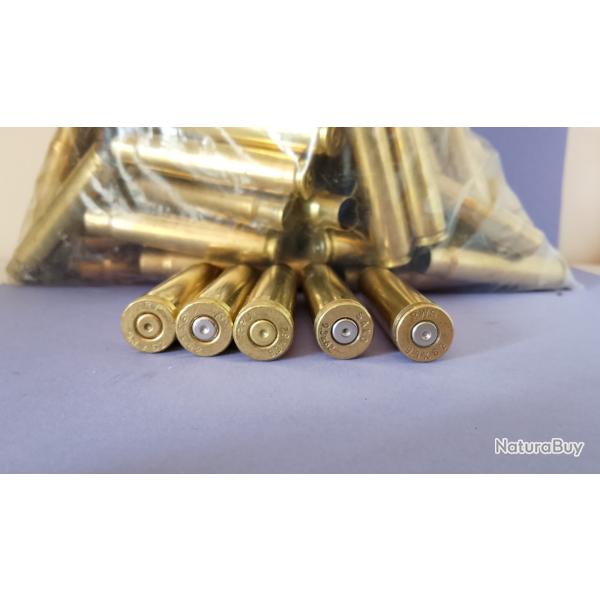 LOT DE 95 DOUILLES  CAL.9,3X62 TIREES UNE FOIS EN BON ETAT .