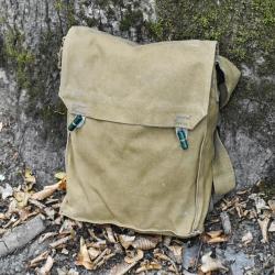 Musette r&eacute;tro en toile - Sac bandouli&egrave;re vintage KOZAK