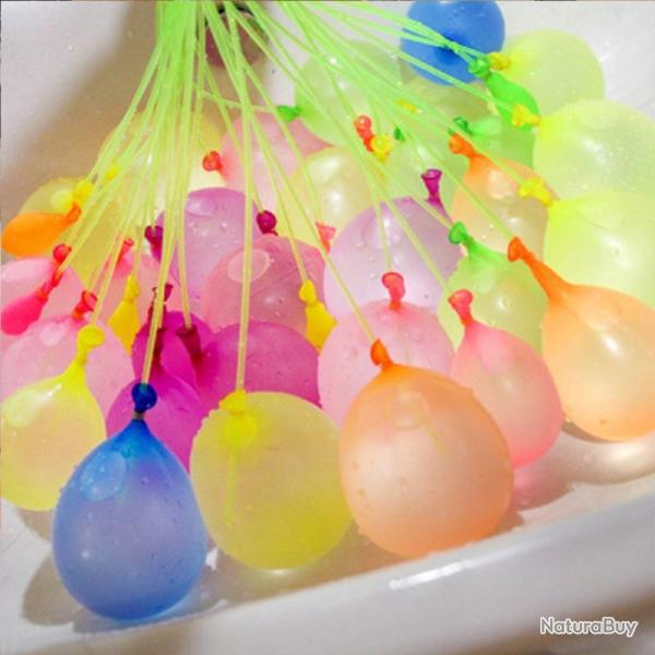 Lot de 111 ballons pour bombes � eau Tubes de remplissage automatique 1*3*