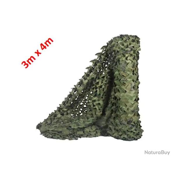 Filet de camouflage Jungle vert 3m x 4m - Livraison gratuite (3)