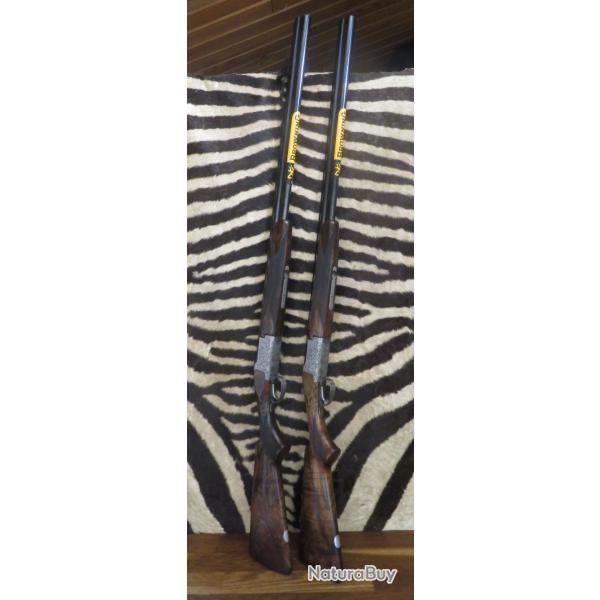 Paire de fusils BROWNING B525 HTG M�daillon Silver cal.20/76 canons 76cm 5 chokes - mallettes