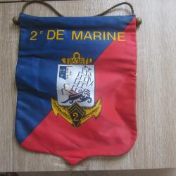 GRAND FANION MILITAIRE 2 RIMA TROUPES DE MARINE+ insigne