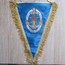 GRAND FANION MILITAIRE RICM REGT INFANTERIE DE CHARS DE MARINE / TROUPES DE MARINE