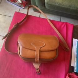 Sacoche en cuir de marque Fritzmann pour cartouches et autres, pas de prix de r&eacute;serve