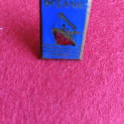 insigne maritime en email  oceanic  radio     fixation a vis+ ecrou      militaire ou civile