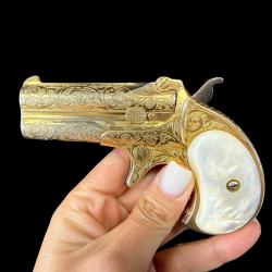 EXTRAORDINAIRE REMINGTON DERRINGER OVER AND UNDER cal. 41RF