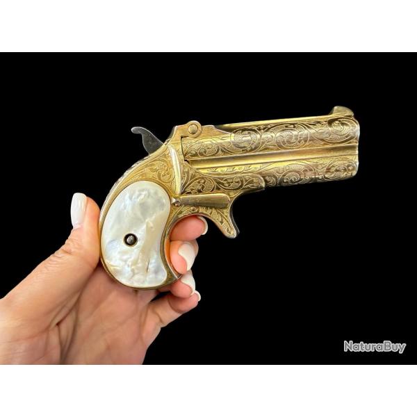 EXTRAORDINAIRE REMINGTON DERRINGER OVER AND UNDER cal. 41RF
