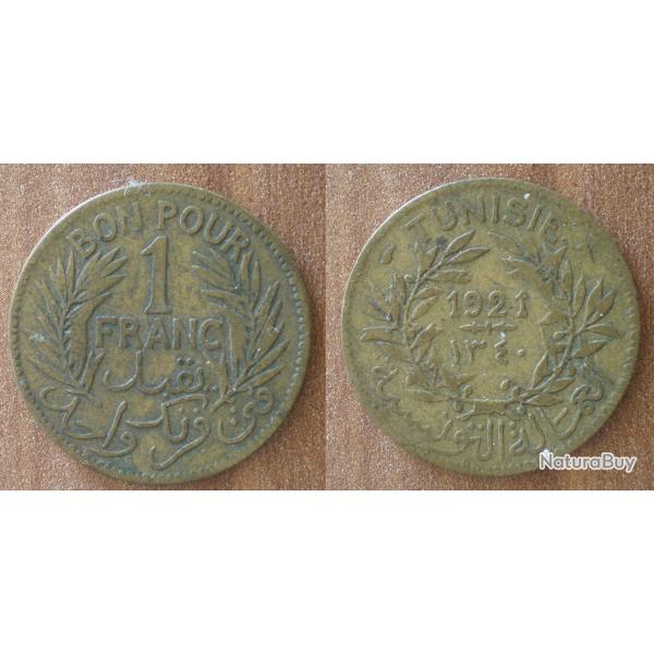 Tunisie Bon Pour 1 Franc 1921 Chambre Commerce Et Industrie Chambres Francs Frcs Frs Frc
