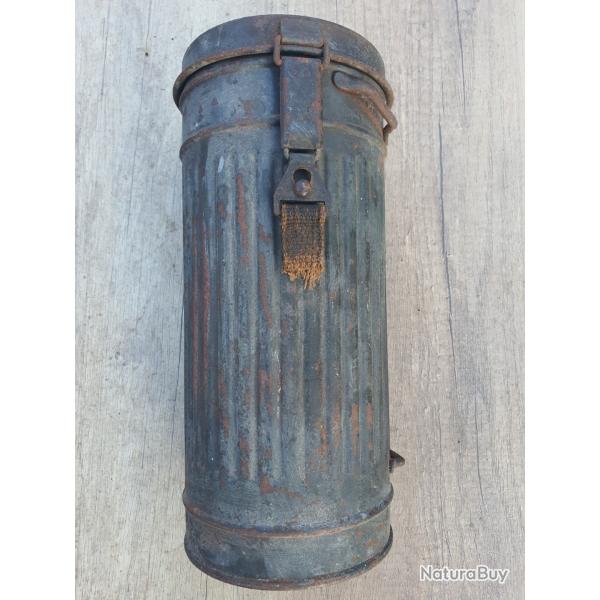 BOITE MASQUE � GAZ ALLEMAND CAMOUFL�E WW2