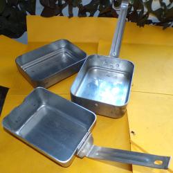 GAMELLE POUR LE REPAS DE  L'ARMEE FRANCAISE DE FABRICATION FRANCAISE EN ALUMINIUM PUR ,UTILISEE PERI