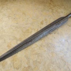 Pointe de pique r&eacute;volutionnaire AN au dos lame lance XVIII&deg;si&egrave;cle r&eacute;volution Fran&ccedil;aise 1789 63cm