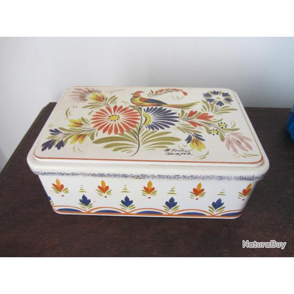 Boite en t�le Henriot Quimper - Massily France 1990