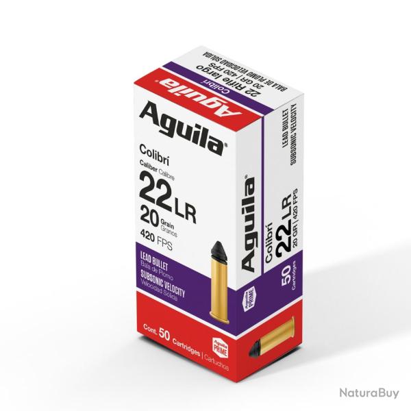 BOITE DE .22LR COLIBRI X50 - AGUILA NEUF U UNIQUE