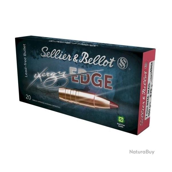 Cartouches Sellier & Bellot Exergy EDGE TXRGCE calibre 7mm Rem Mag 150gr 9.7g x20