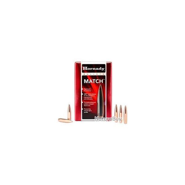 Ogives HORNADY 30 cal .308 diam 168gr BTHP MATCH (30501) x100