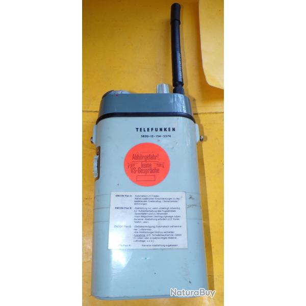 RADIO : POSTE RADIO TELEFUNKEN POUR L'AVIATION CIVILE , FABRICATION ALLEMANDE , OBJET POUR COLLECTI