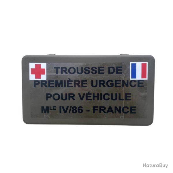 Trousse de secours militaire fran�aise authentique pour v�hicule l�ger