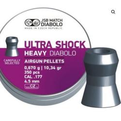 BOITE DE 350 PLOMBS JSB ULTRA SHOCK CAL.4.5 546268-350