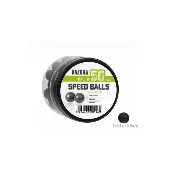 Balles caoutchouc - Razor Gun - Speed Balls - .50 (x50)