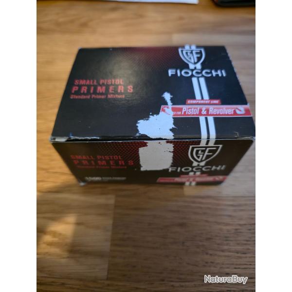 Amorces Fiocchi Small Pistol Primers - 10 boites de 150