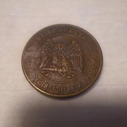 monnaie satirique sedan 1851 1870 t&ecirc;te de cochon