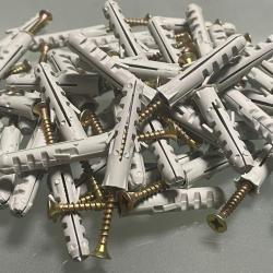 50 chevilles nylon 10 mm