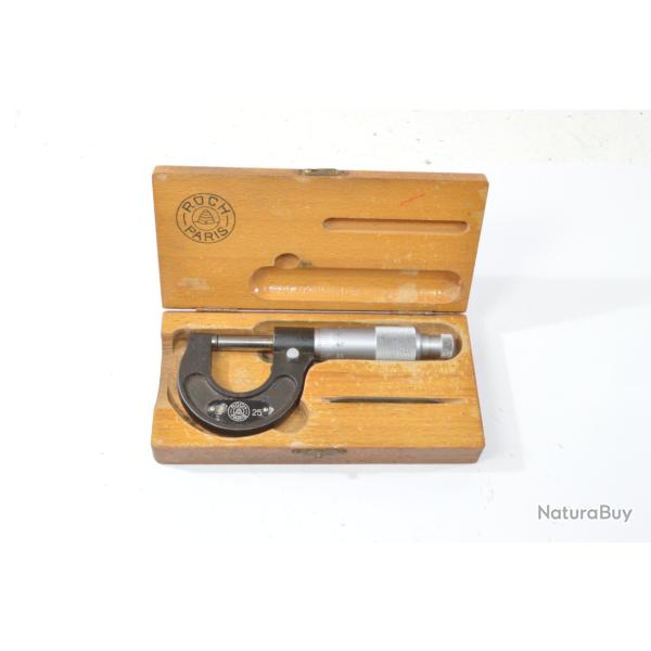 Palmer microm�tre 0-25mm ROCH PARIS. Outillage m�canique armurier tourneur fraiseur usine