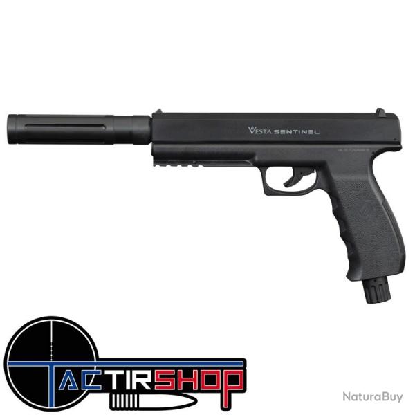Pistolet de d�fense Vesta Defense SENTINEL C50 + Extension de Canon TACHYON-S