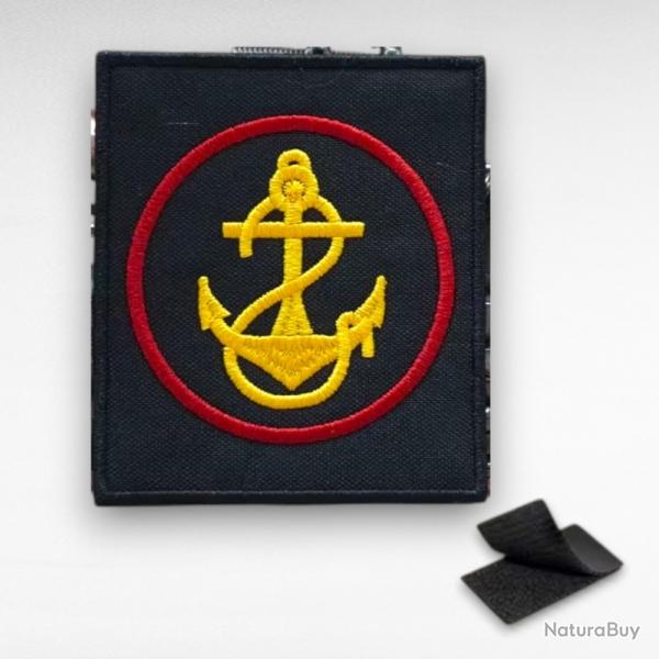 �cusson Marine Russe Ancre Flotte Noire Patch Brod� 7x8cm Scratch Militaire Neuf