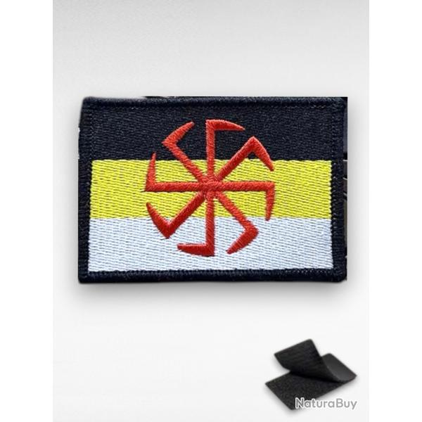 �cusson Militaire Russe Brod� Patch Scratch 8x5,5cm Empire Kolovrat Slave Slave