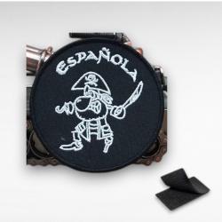 &Eacute;cusson Russe Espa&ntilde;ola Pirate Patch Brod&eacute; Tactique 8x8cm Scratch Militaire Neuf
