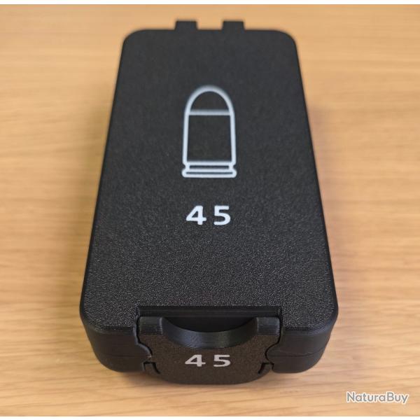 Bo�te de stockage de munitions .45 ACP - 50 cartouches - empilable