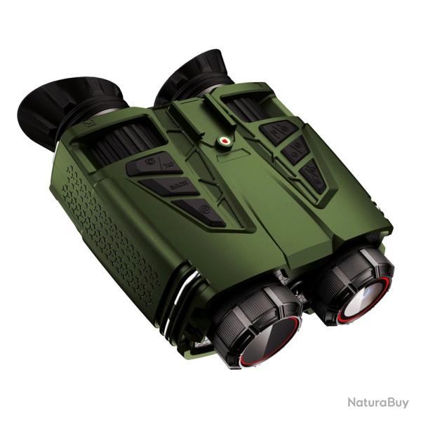 Jumelles Vision Nocturne NVC800 4K WiFi 800m Zoom 16X Casque Infrarouge Batterie 3000mAh Chasse Vert