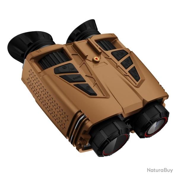 Jumelles Vision Nocturne NVC800 4K WiFi 800m Zoom 16X Casque Infrarouge Batterie 3000mAh Chasse Kaki