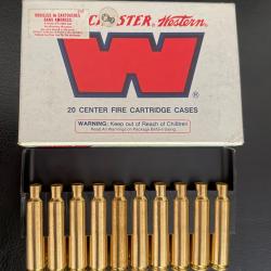 Lot de 20 &eacute;tuis neufs de marque WINCHESTER GEVELOT calibre 284-30.