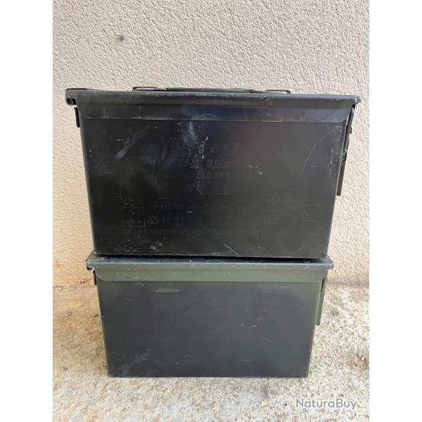 Lot de deux caisses � munitions vides green