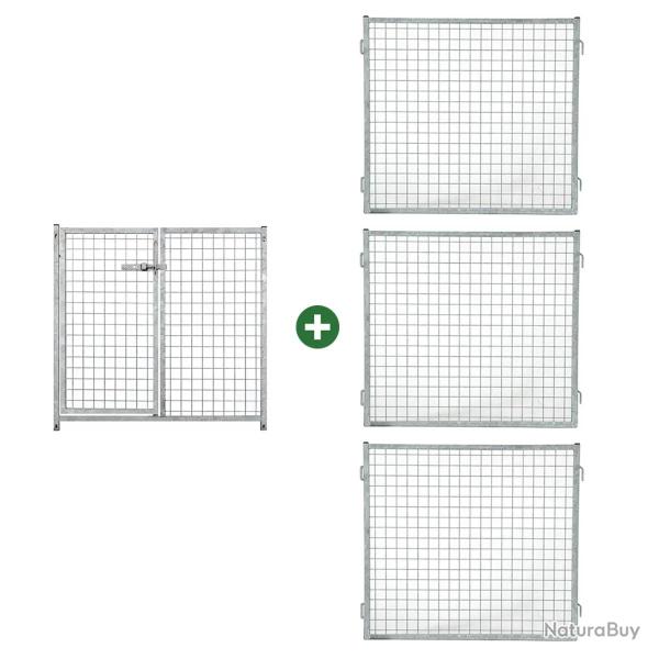 Kit parc � chiot carr� 1,5 x 1,5 m