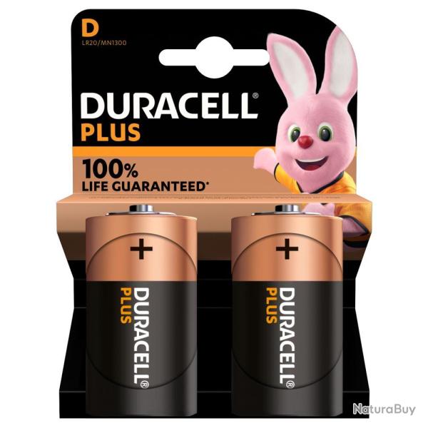 PILE D/LR20 100%PLUS X2 - DURACELL