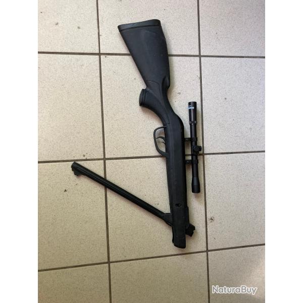 carabine a air en tr�s bon �tat avec sa lunette 8 joules