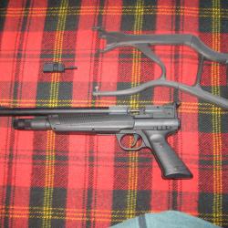 Pistolet RPX5 UMAREX CO2 5.5mm avec crosse amovible et deux chargeurs