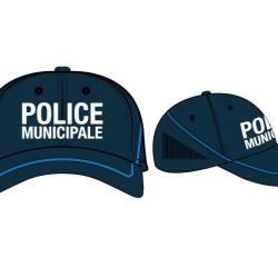 DESTOCKAGE - Casquette souple baseball liser&eacute; Gitane Police Municipale (Taille 3)