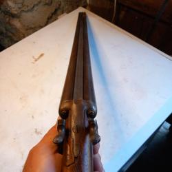 Beau Fusils HUSQVARNA mod&egrave;le 1877, Cal 16 &agrave; chiens cat&eacute;gorie d..