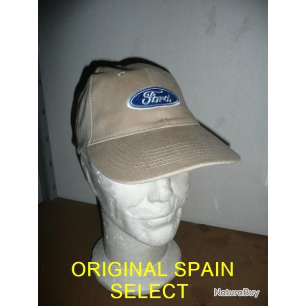 casquette FORD beige ( ESCORT SIERRA COSWORTH CAPRI CORTINA TAUNUS FIESTA RS  Taille unique r�glable