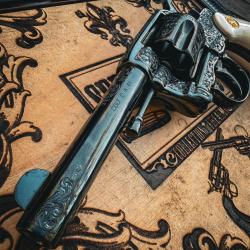 Sublime COLT 1894 DA � .41 Long Colt � Gravures exceptionnelles � Coffret complet