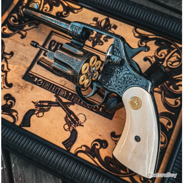 Sublime COLT 1894 DA � .41 Long Colt � Gravures exceptionnelles � Coffret complet