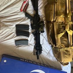 Replique colt M4A1 longue full m&eacute;tal  Keymod modifi&eacute;