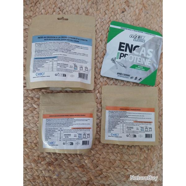 Lot repas lyophilis�s + encas prot�in� MX3 randonn�e sport