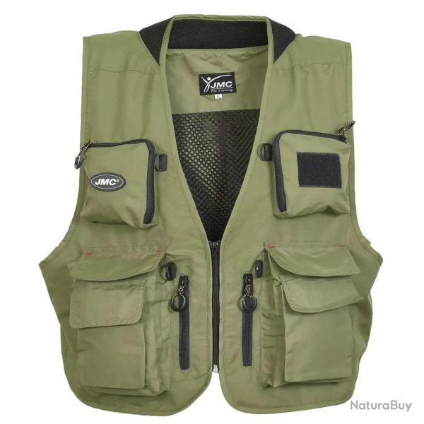 Gilet de P�che JMC Tradition V2 Olive XS