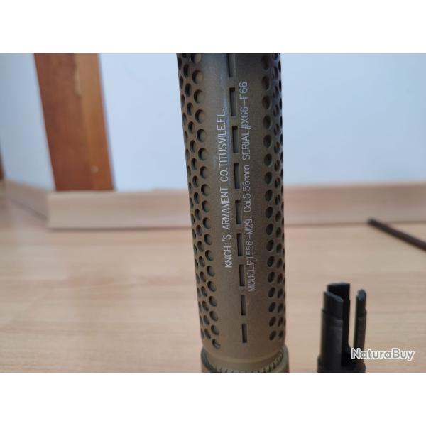 Knight's Armament silencieux 556 QDC (14mm -) - TAN - vissage anti horaire