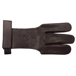 Gant Cuir 3 Doigts Marron Taille S